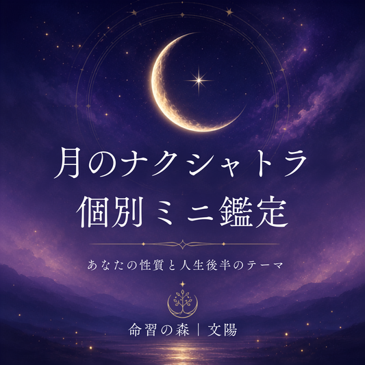 月のナクシャトラ 個別ミニ鑑定｜あなたの性質と人生後半のテーマ